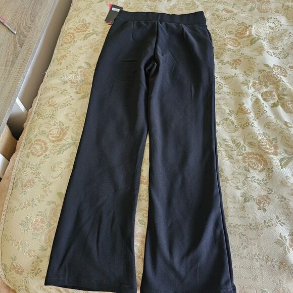 Women's trousers On Chio black, size M. Straight trousers with a gold buckle - Picture 4 of 9